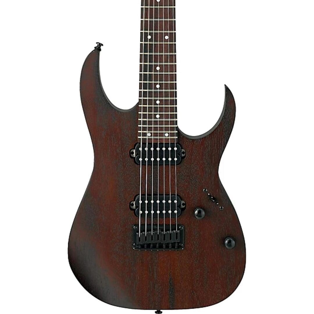 Ibanez RG Series RG7421 Fixed Bridge 7-String Electric Guitar - Flat Walnut - Image 5