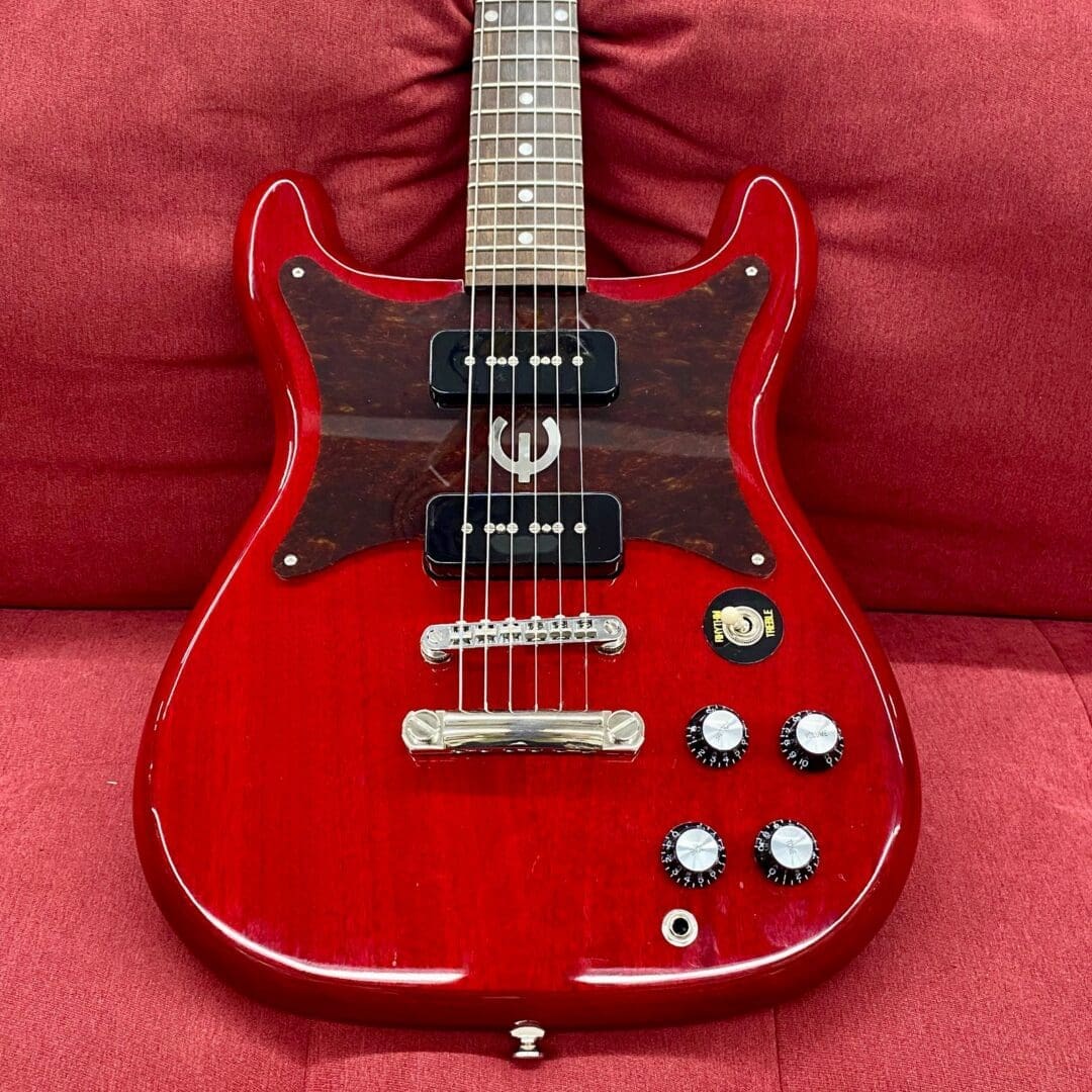 Epiphone Wilshire P-90s Electric Guitar 2021 - Cherry - Image 15