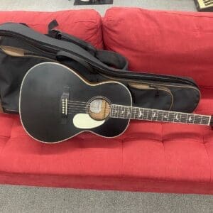 PRS SE P20 Tonare Parlor Acoustic-Electric Guitar - Flat Black w/ Bag Top