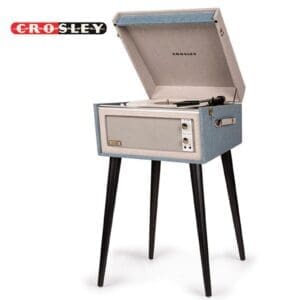 Crosley CR6233F-TN Bermuda Portable Turntable with Bluetooth In/Out - Tourmaline