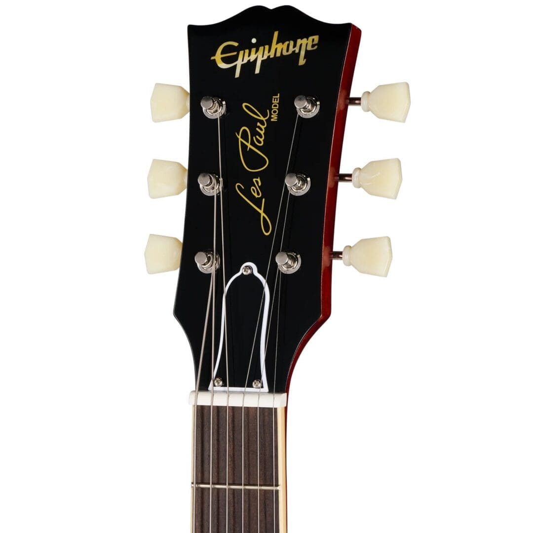 Epiphone "Inspired by Gibson Custom" '59 Les Paul Standard with Case - Deep Cherry Sunburst w/Case - Image 10