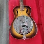 Dobro Round Neck Resonator Guitar - Vintage Burst DW 90 Bottleneck Dobro