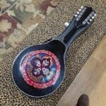 Kay L2203 A-Style Mandolin - Black with KISS Decal w/Chipboard Mandolin Case
